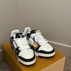 Women’s Black and white Louis Vuitton trainers